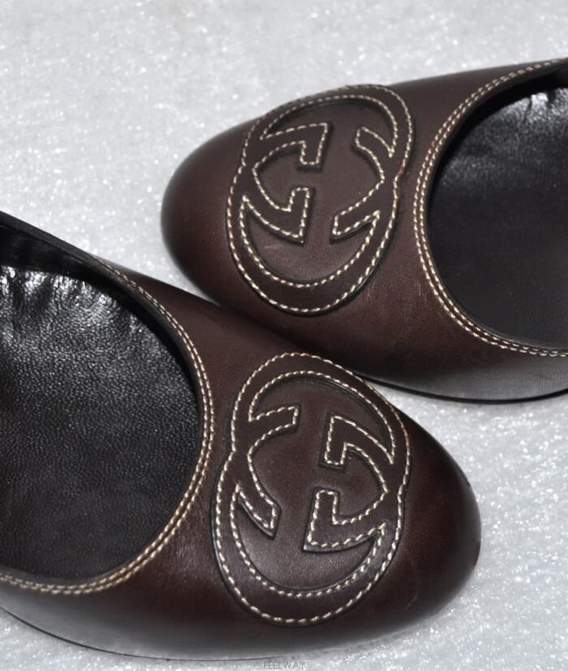 구찌/여성GG로고인터로킹가죽구두(사이즈230)정품 상품이미지3