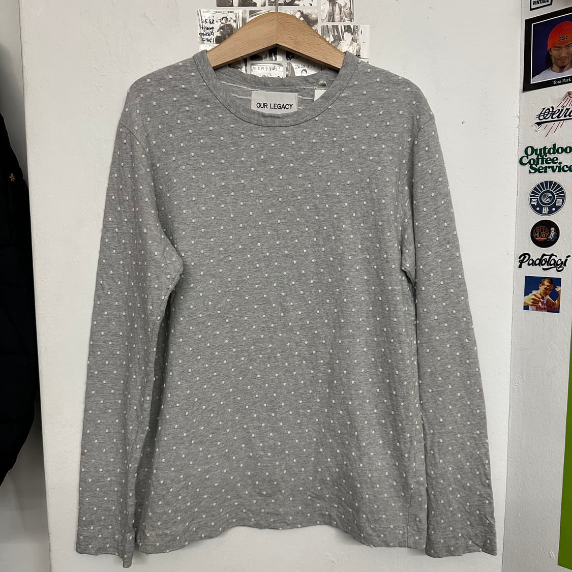 아워레가시 자카드 도트 롱슬리브 상품이미지1