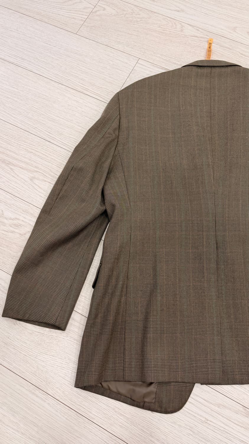 [택포] 제이프레스 글렌 체크 브라운 자켓 상품이미지7