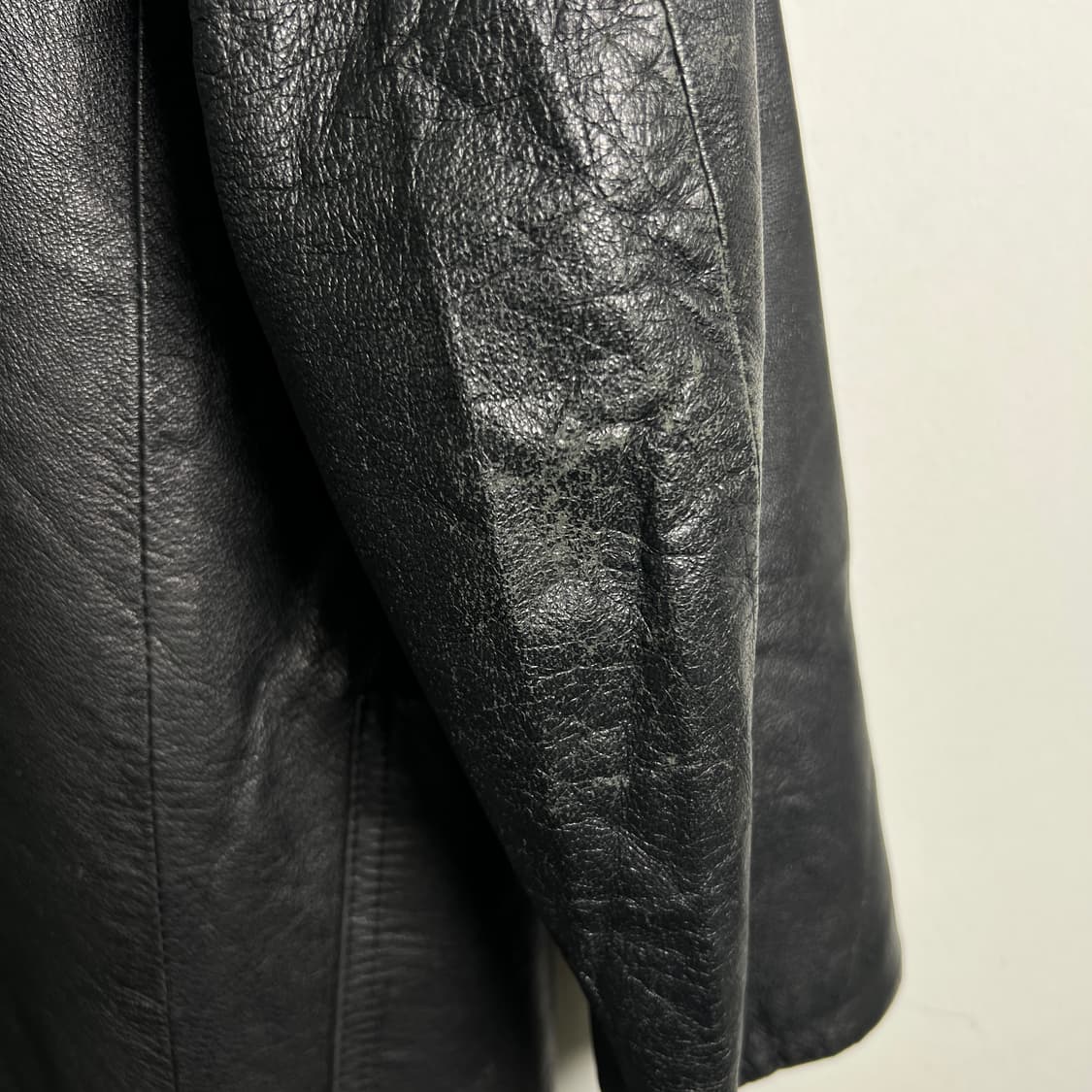 VTG 빈티지 블랙 양가죽 블레이저 M 상품이미지9