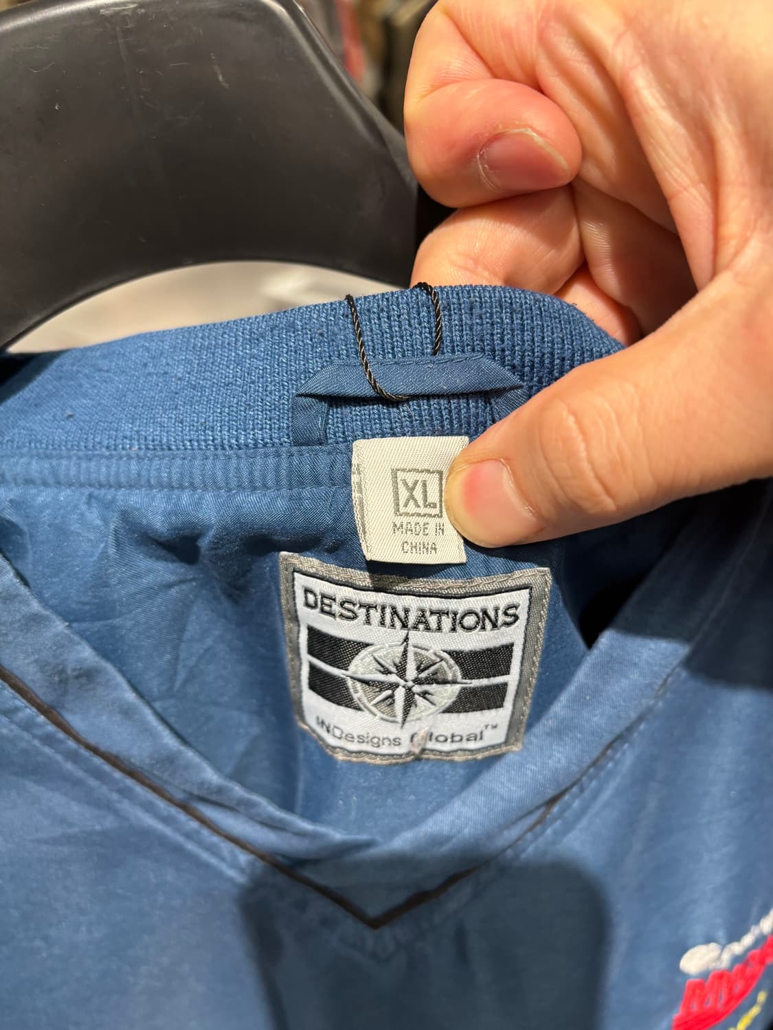 빈티지 바람막이 웜업(빈티지블루)   상품이미지8