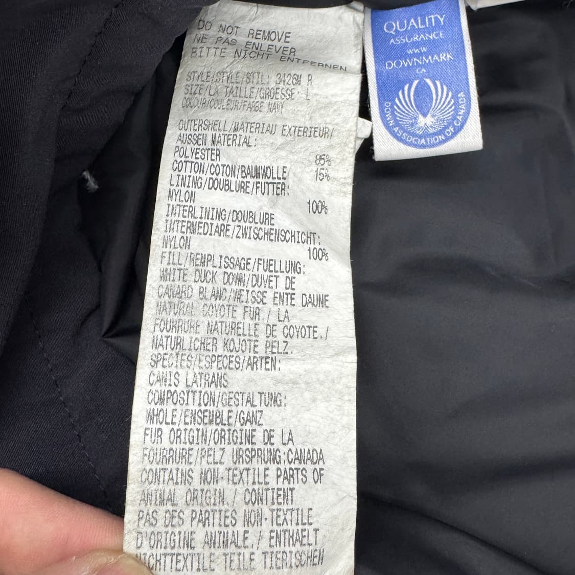 캐나다구스 샤토 구스다운 파카 패딩 블랙 상품이미지6