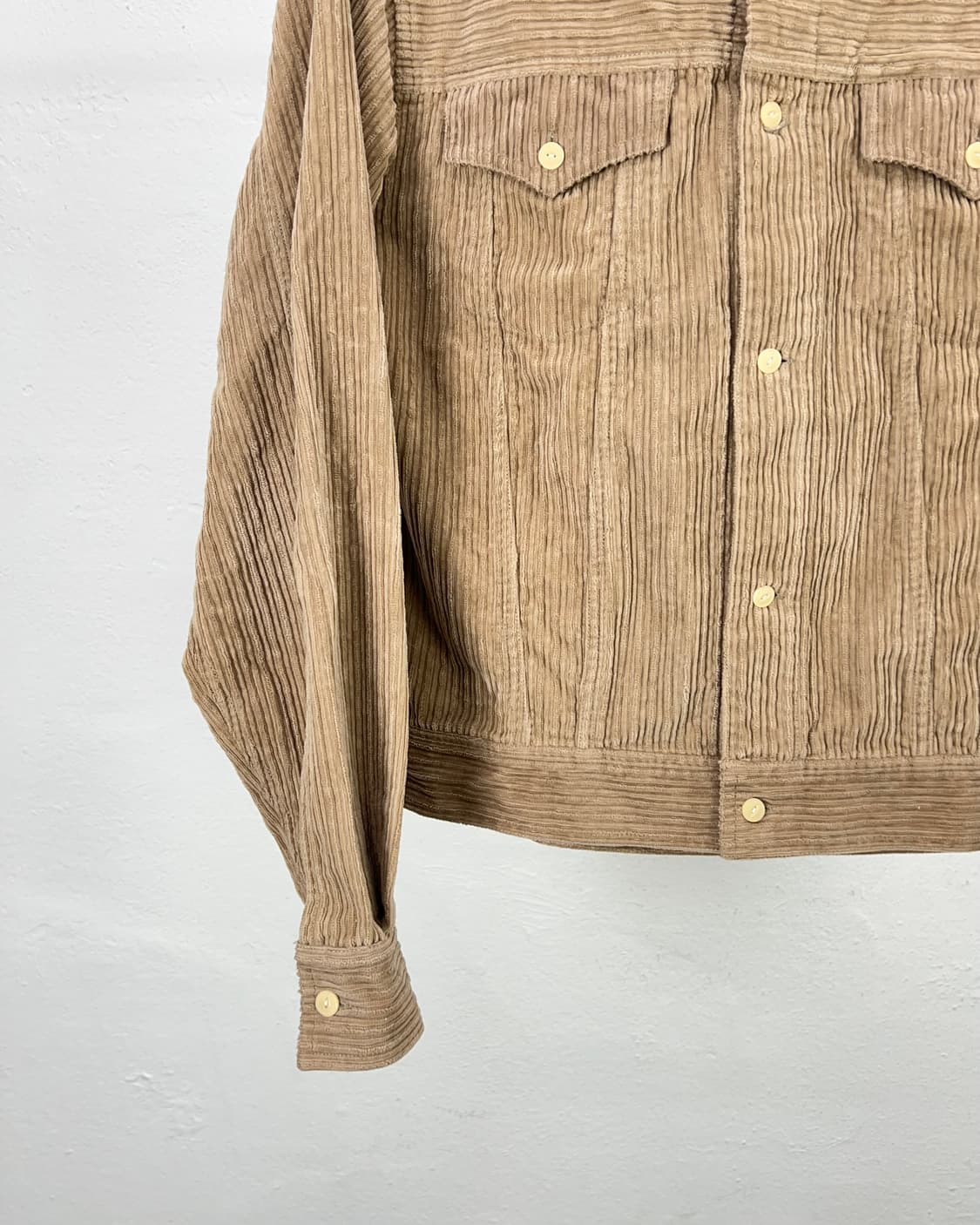  마투치 카멜 골덴 코듀로이 자카드 웨스턴 트러커 자켓 상품이미지4