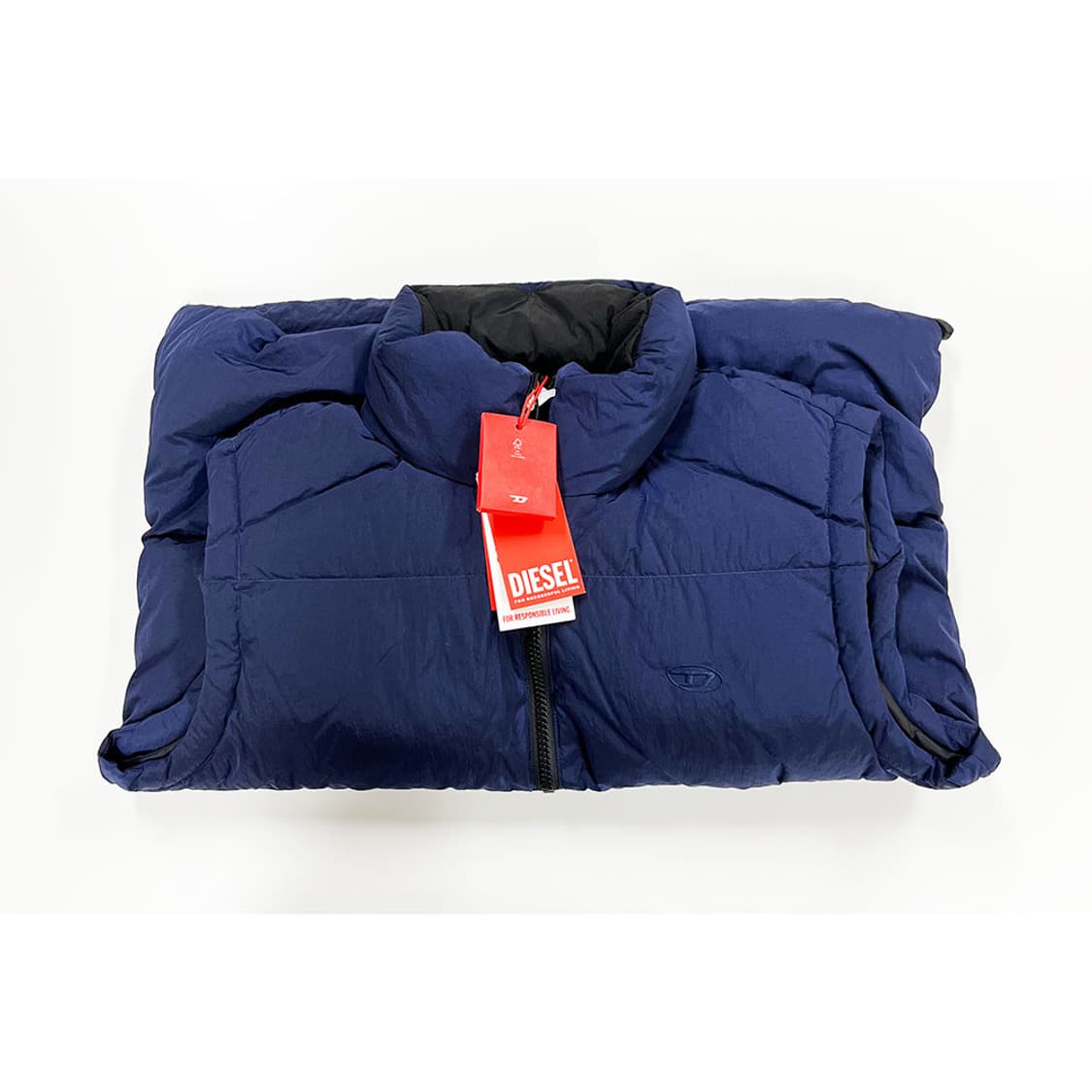 [새상품][46] 디젤 라빌 패딩 베스트 블루 상품이미지6