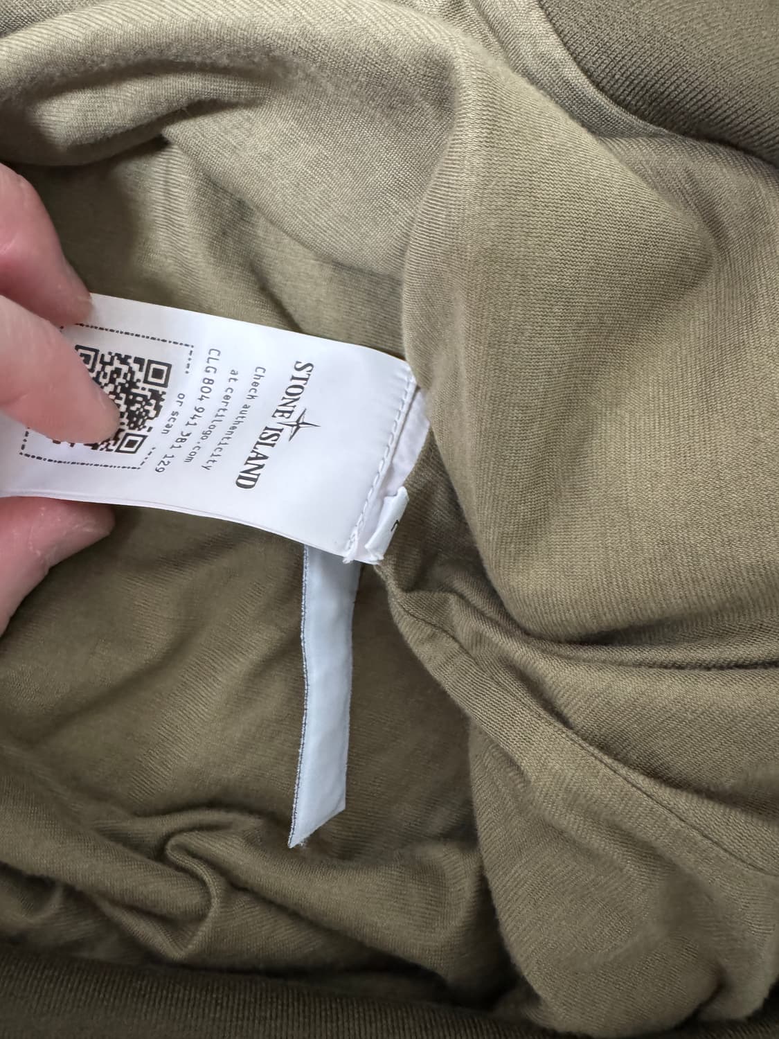 정품 스톤아일랜드 고스트피스 맨투맨 카키 상품이미지6