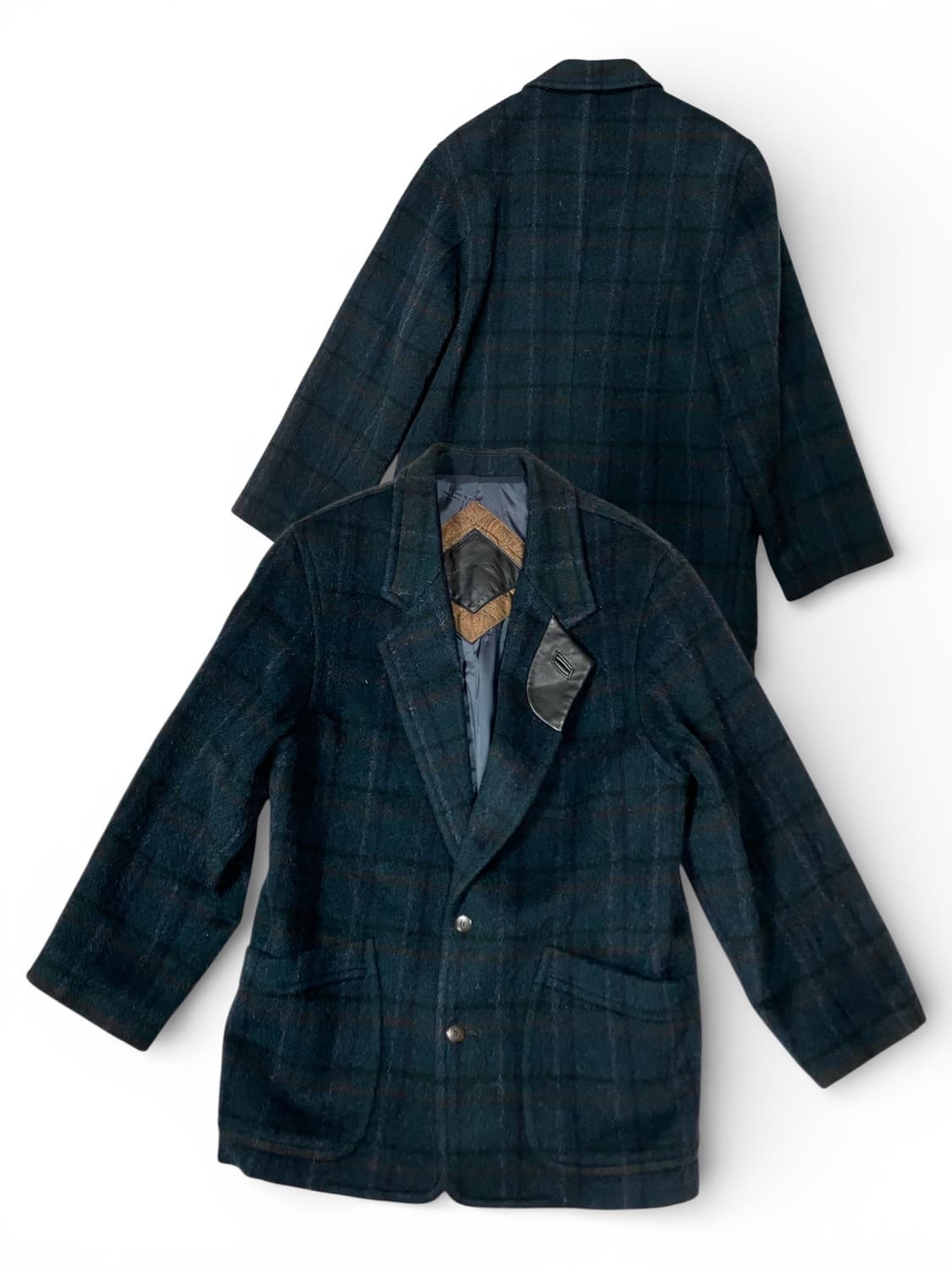 LANVIN 체크 패턴 울 자켓 EL 상품이미지2