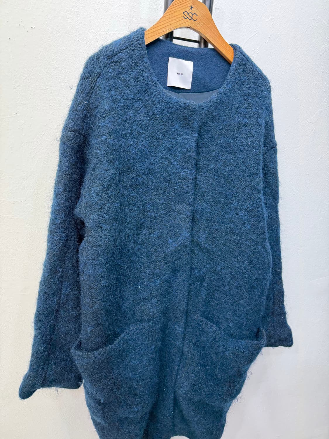 정품) KUHO 구호 블루 니트 가디건 자켓 77 상품이미지2