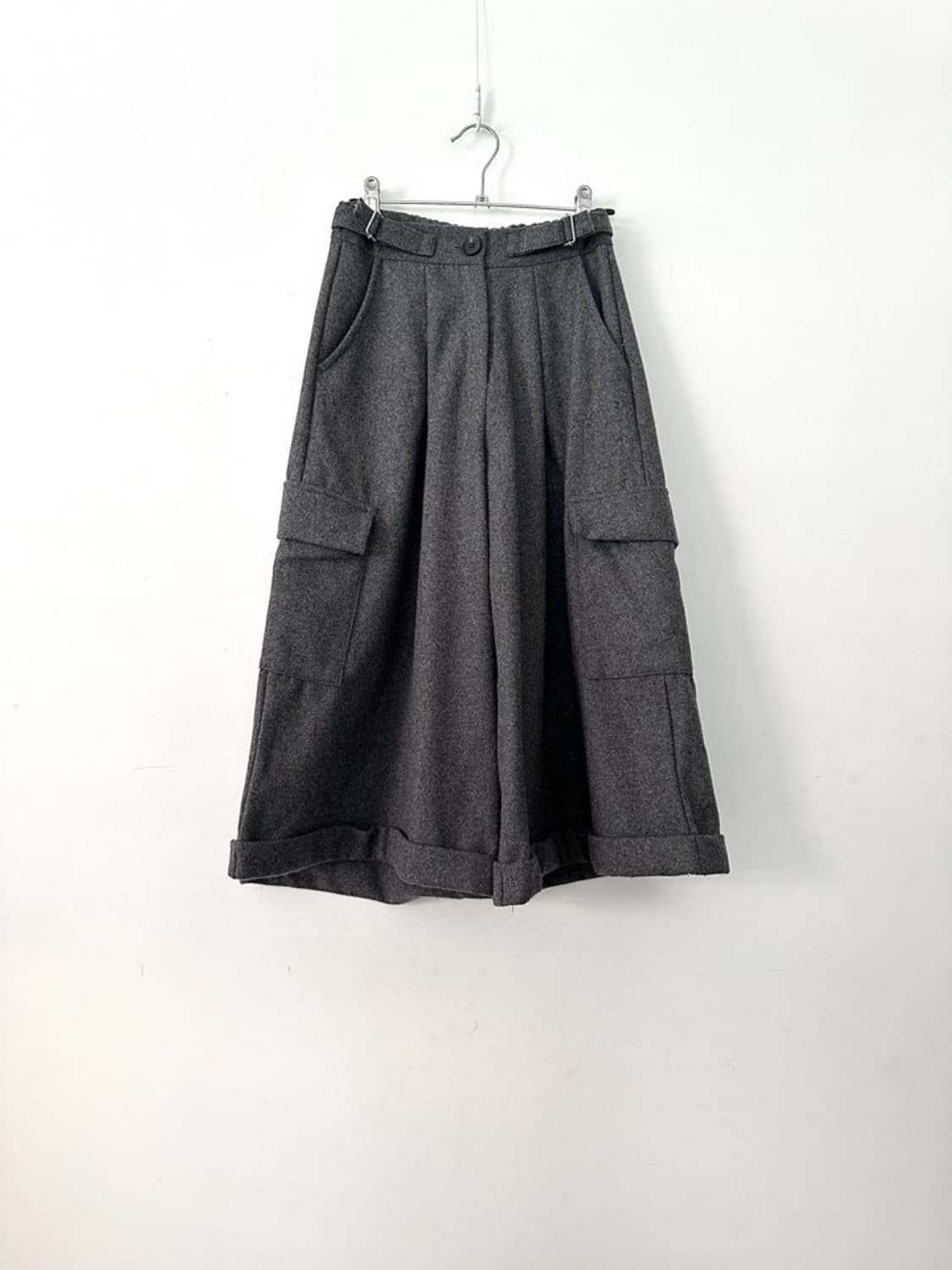 Belt point moving warm pants / grey 상품이미지2