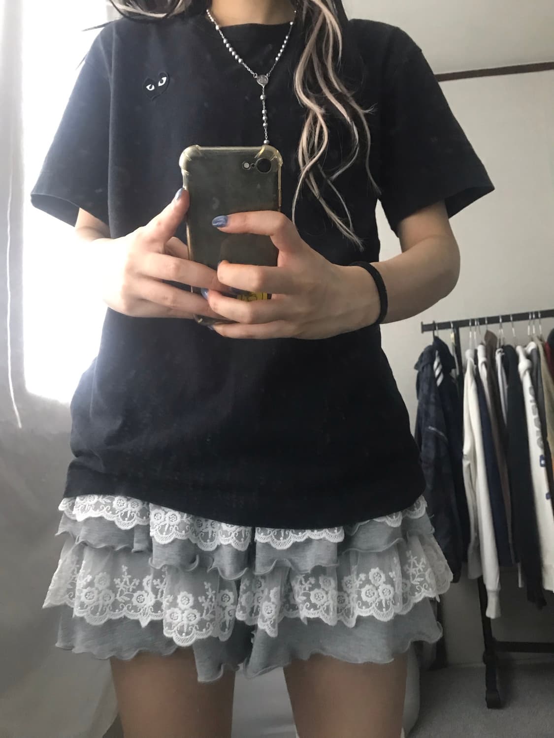 꼼데가르송 블랙 반팔티셔츠 상품이미지2