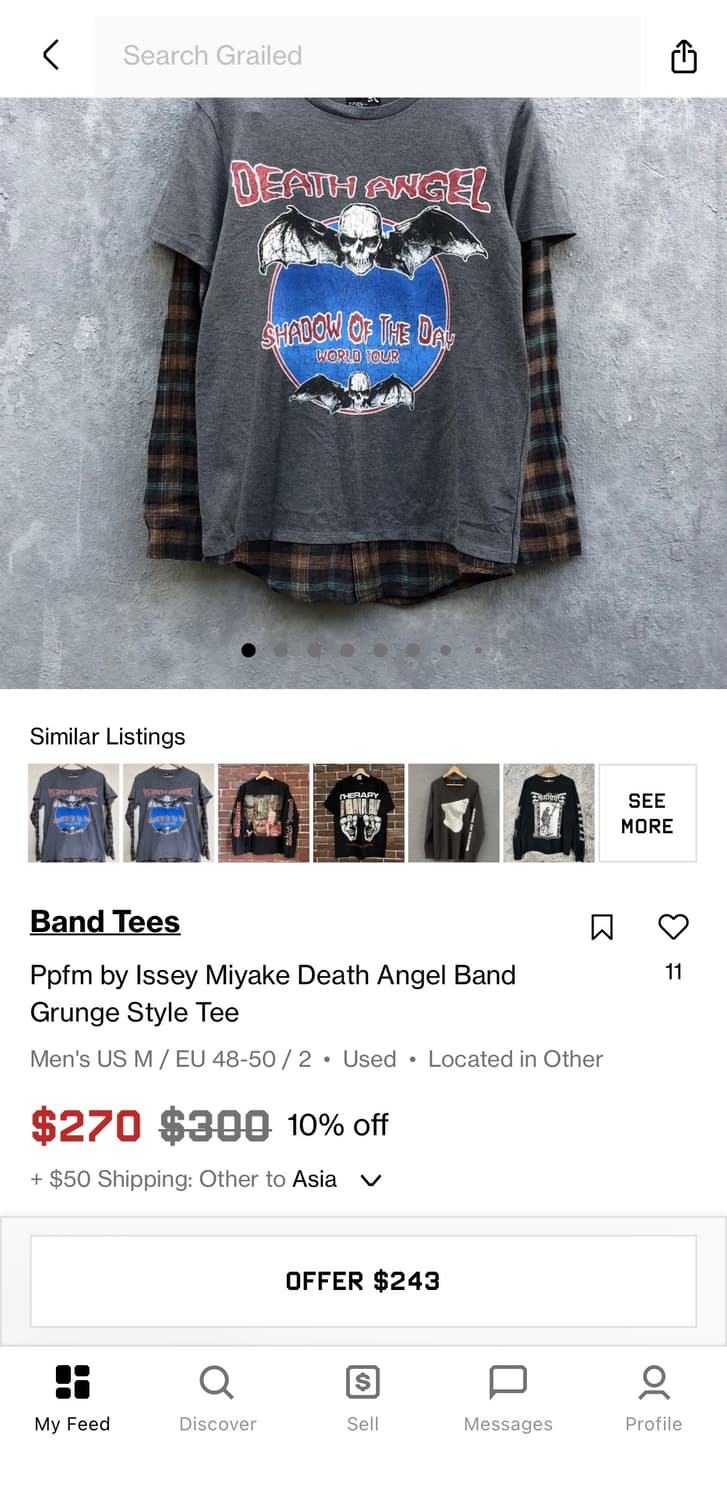 PPFM Double Layer Long Sleeve Printed T 상품이미지7