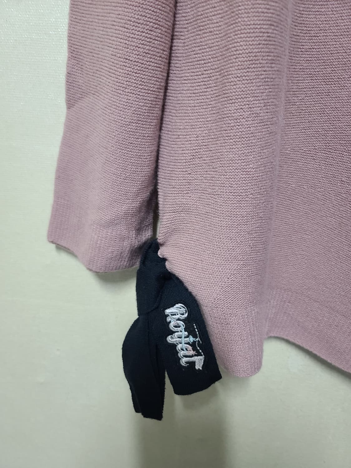 Sjsj 캐시미어 혼방 리본 니트 상품이미지4