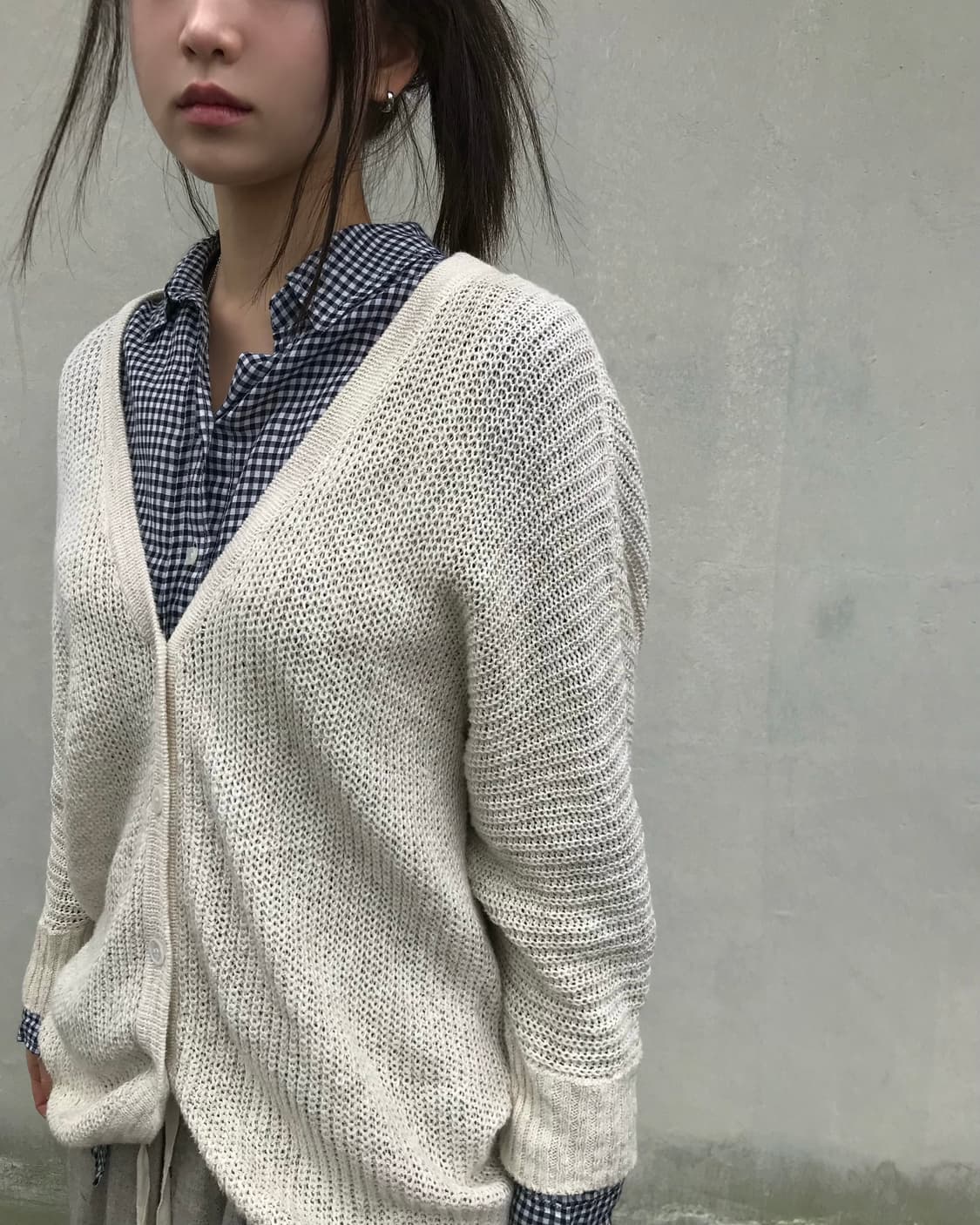 블랙 체크 셔츠  상품이미지2