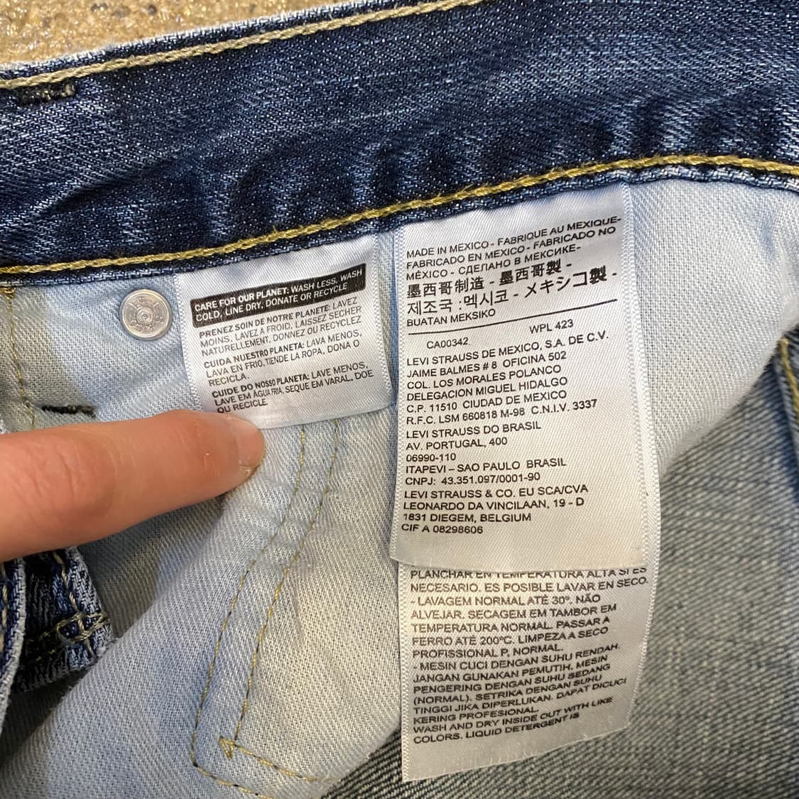 미국 빈티지 리바이스 569 청바지 데님팬츠 상품이미지4