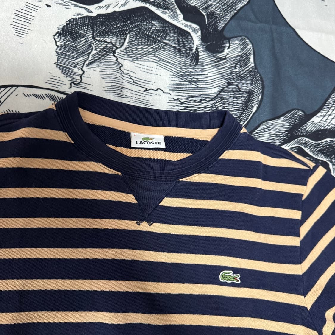 라코스테 스트라이프 맨투맨 3 (95) 사이즈 상품이미지2