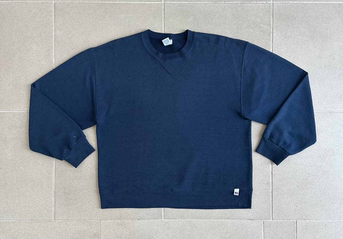 90s 빈티지 러셀 스웻셔츠 네이비 L 상품이미지1