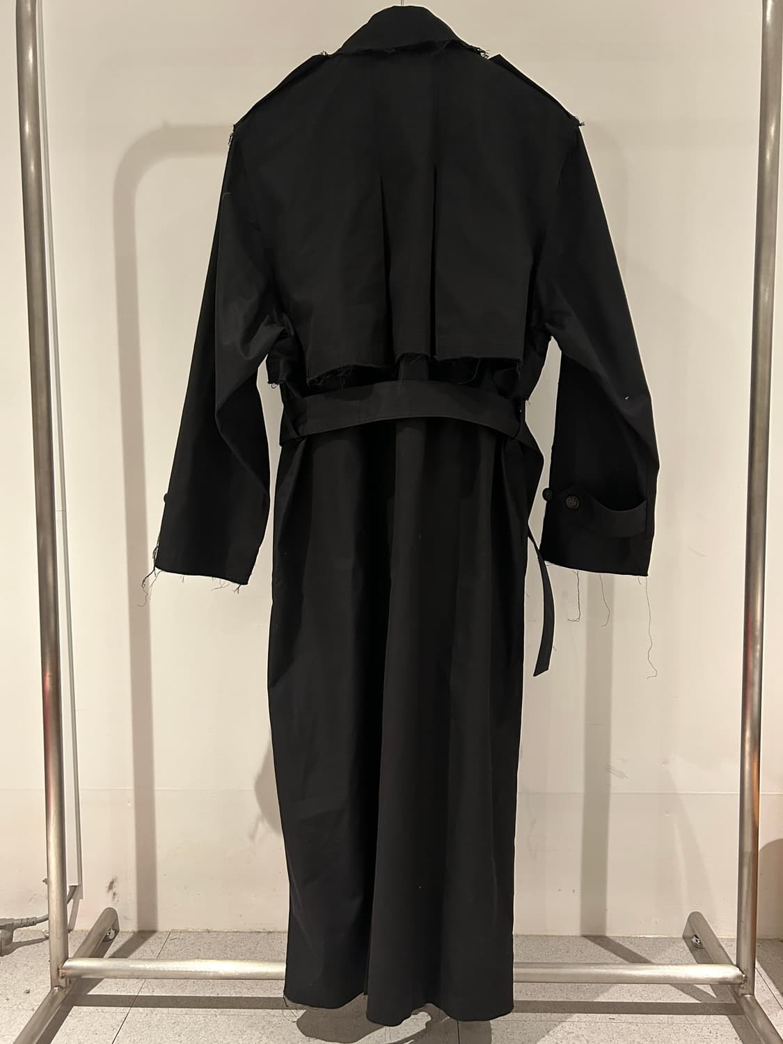 Perverze Unfinished Belted Coat 상품이미지6