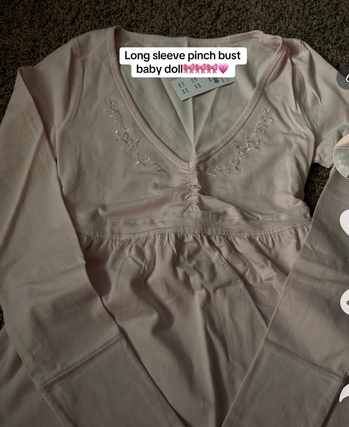 Hollister baby doll top 홀리스터 베이비돌 롱슬리브 탑 상품이미지2