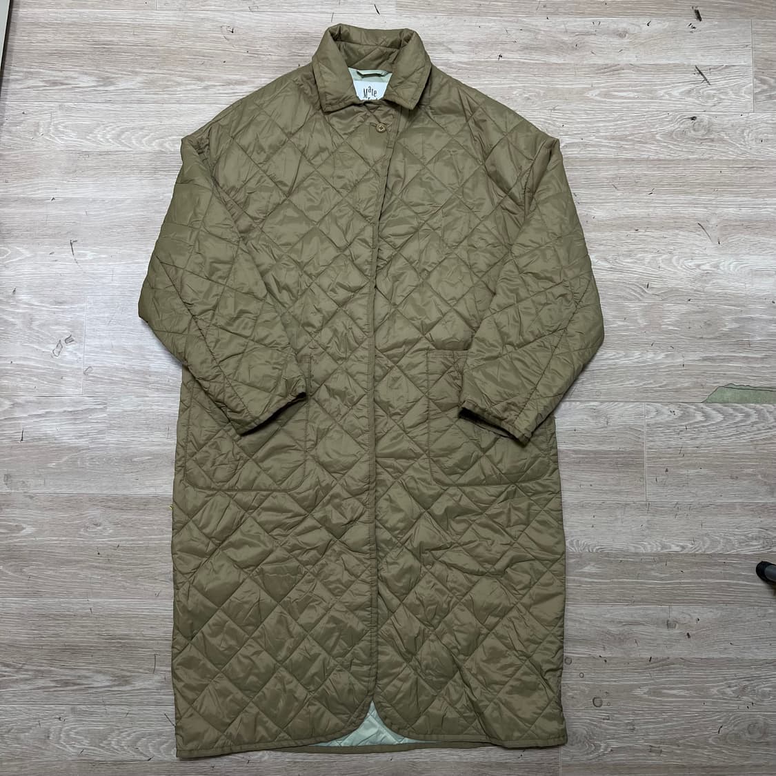 메이트 라이얼 랩 여성 퀼팅 코트 점퍼 [베이지] 88-94-160 상품이미지1