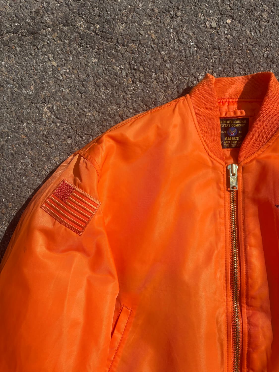 아메코 U.S.A MA-1 플라이트 봄버 자켓 상품이미지3