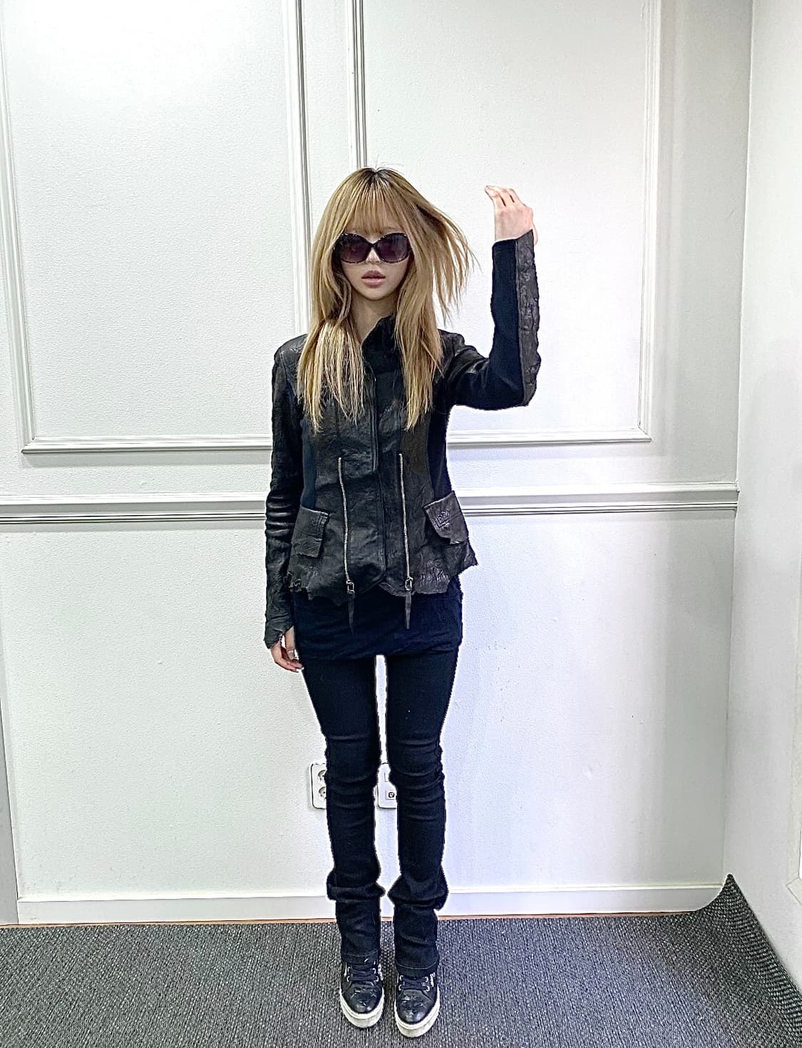 [doho]Rare Design Vkei Mood Leather Jack 상품이미지6