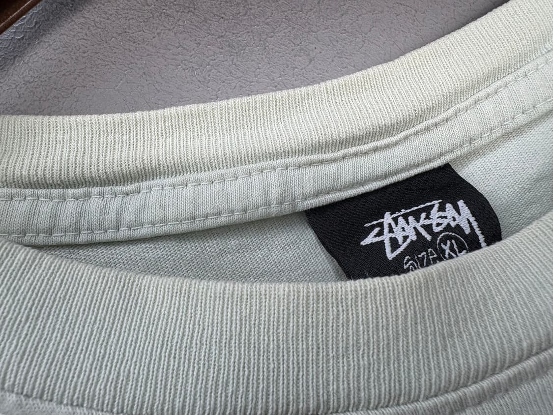 스투시 X 힐 더 베이 피그먼트 다이드 민트 반팔 A3425 상품이미지7