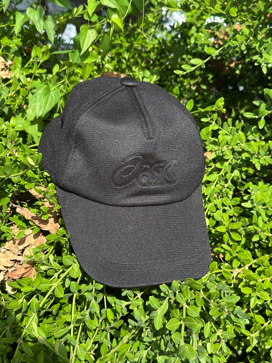 [L/XL] 아식스 로고 블랙 볼캡 모자 상품이미지1