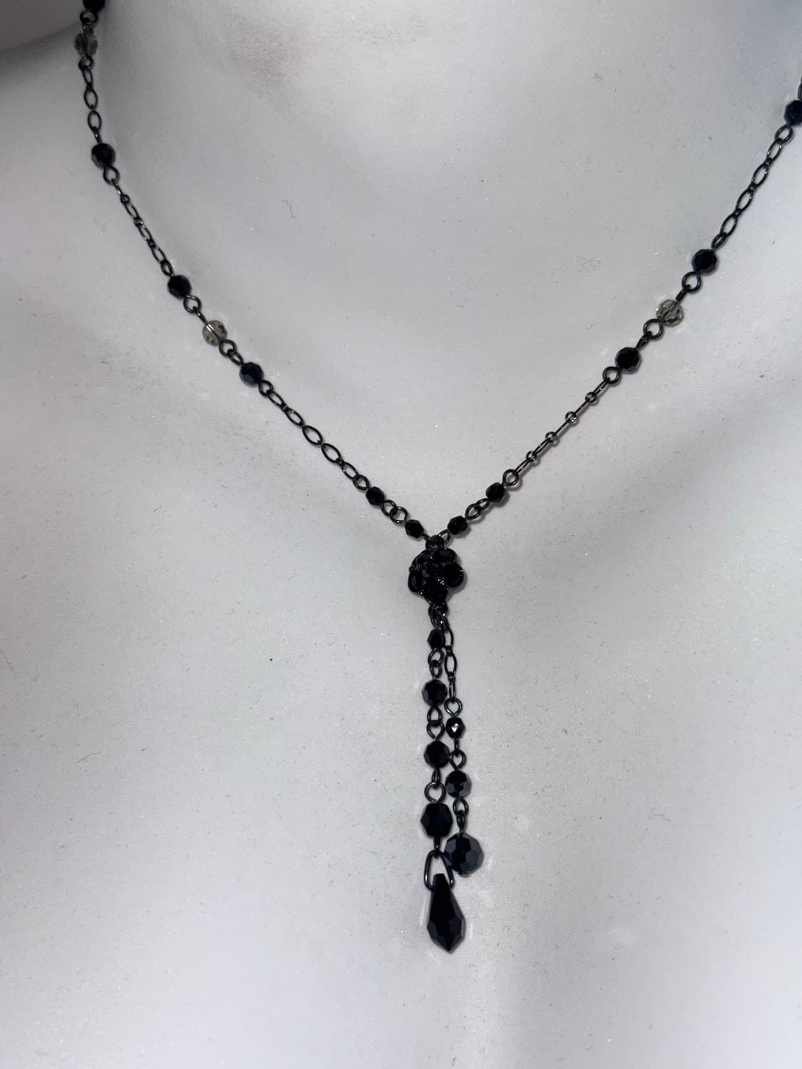 Anna Sui 안나수이 오리엔탈 플라워 드롭 큐빅 목걸이  상품이미지3