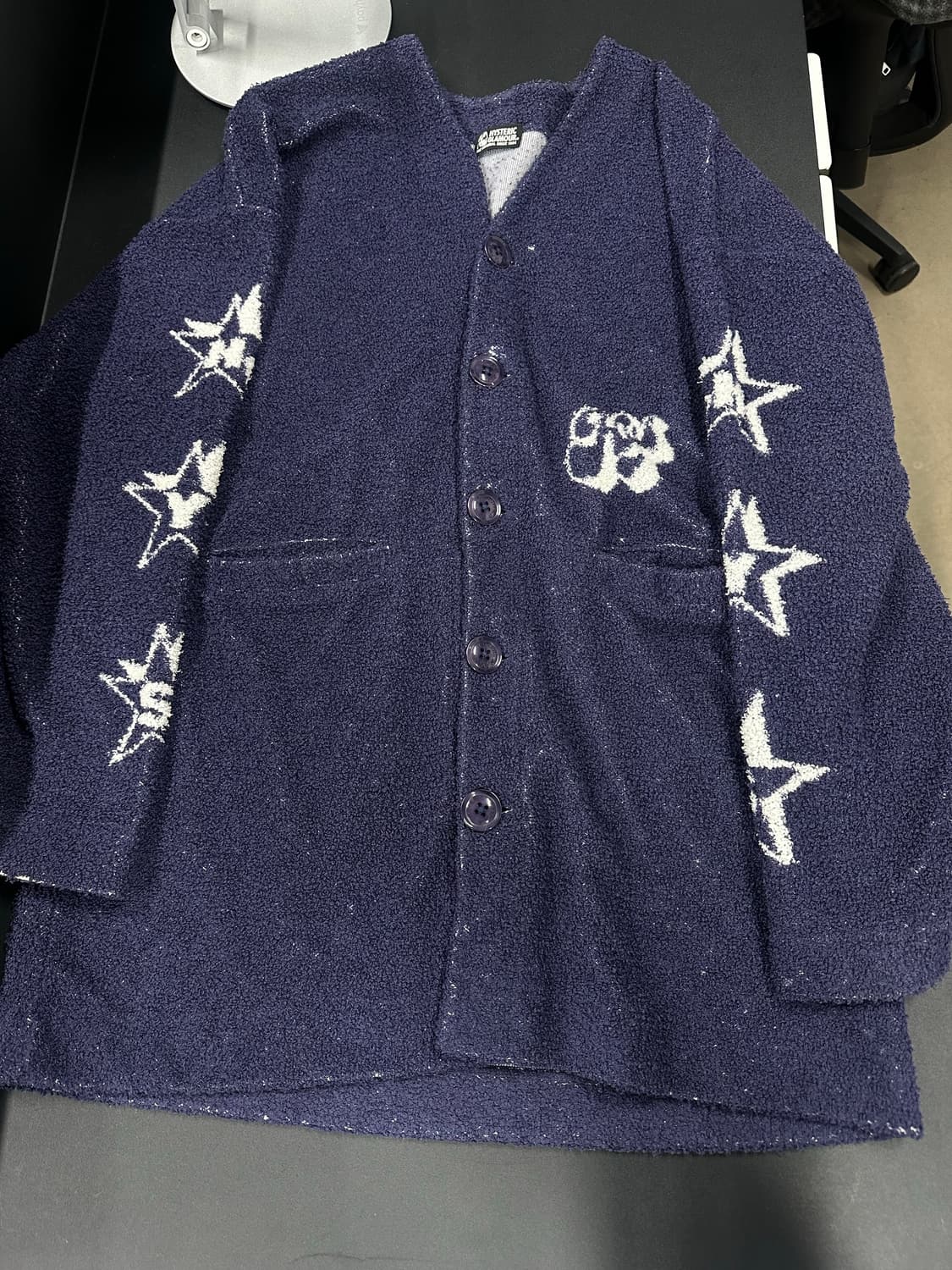 히스테릭 글래머 부클레 소재 가디건 상품이미지4