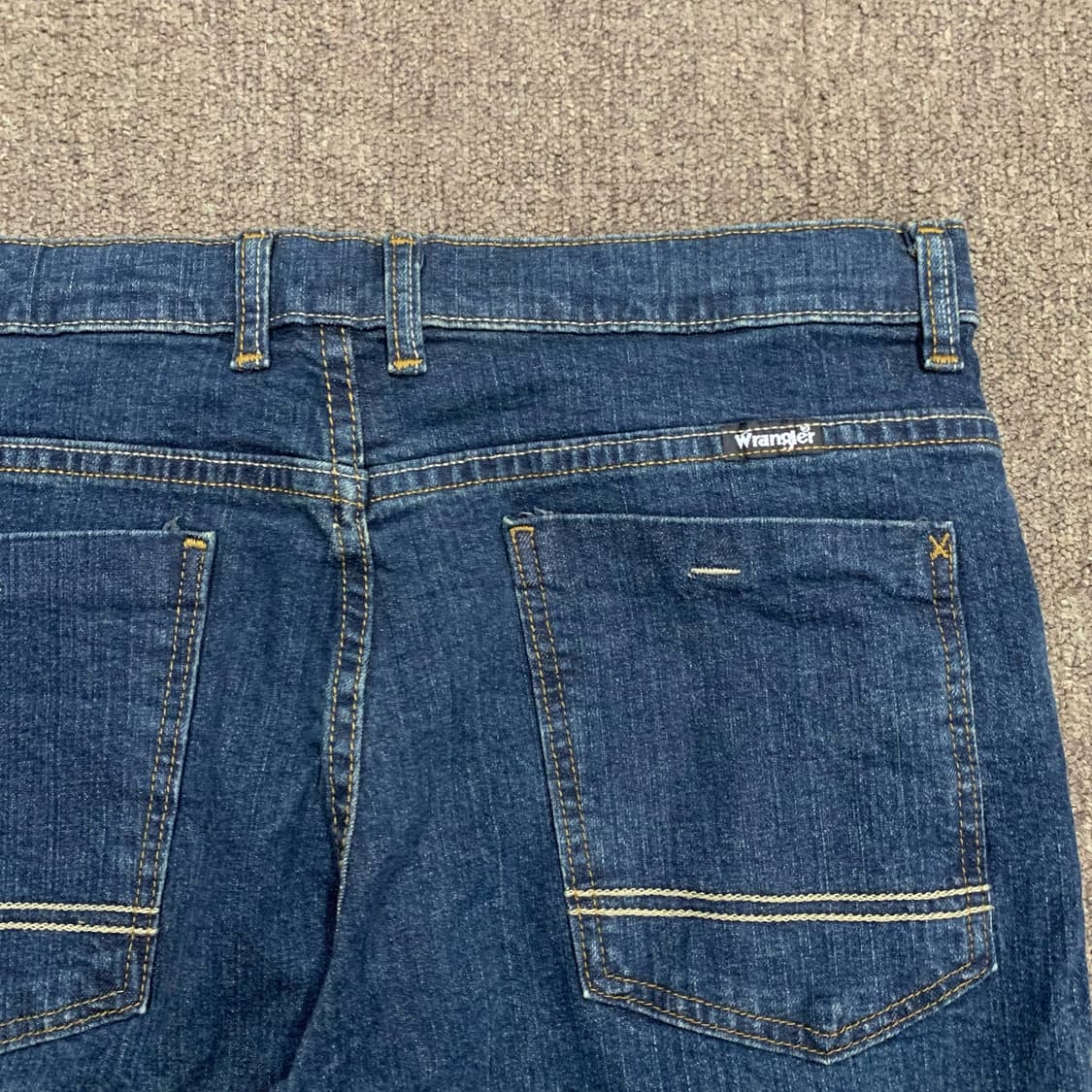 [33] 랭글러 스트레이트핏 밴딩 데님팬츠 상품이미지1