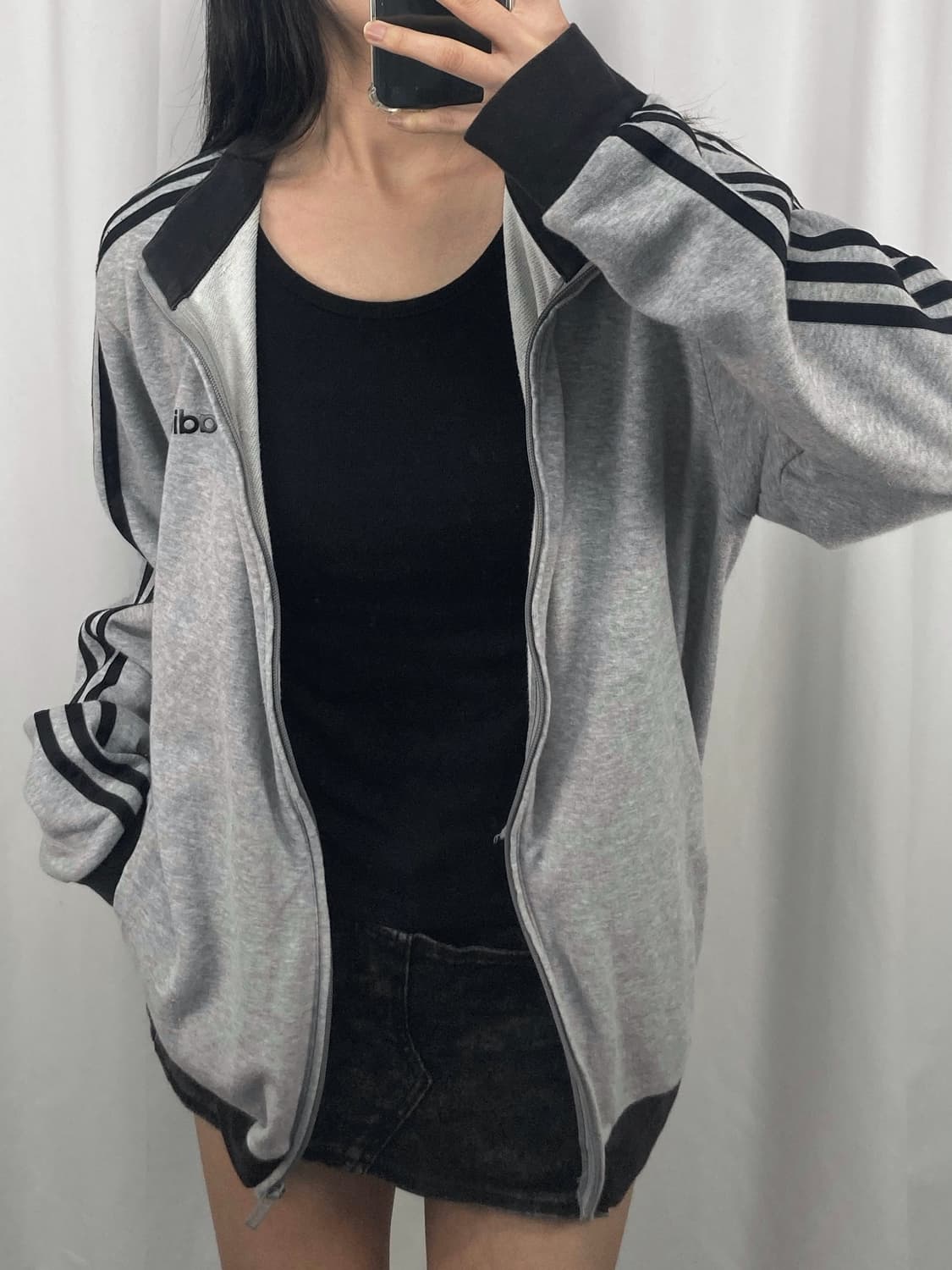 아디다스 그레이 져지 집업 상품이미지2