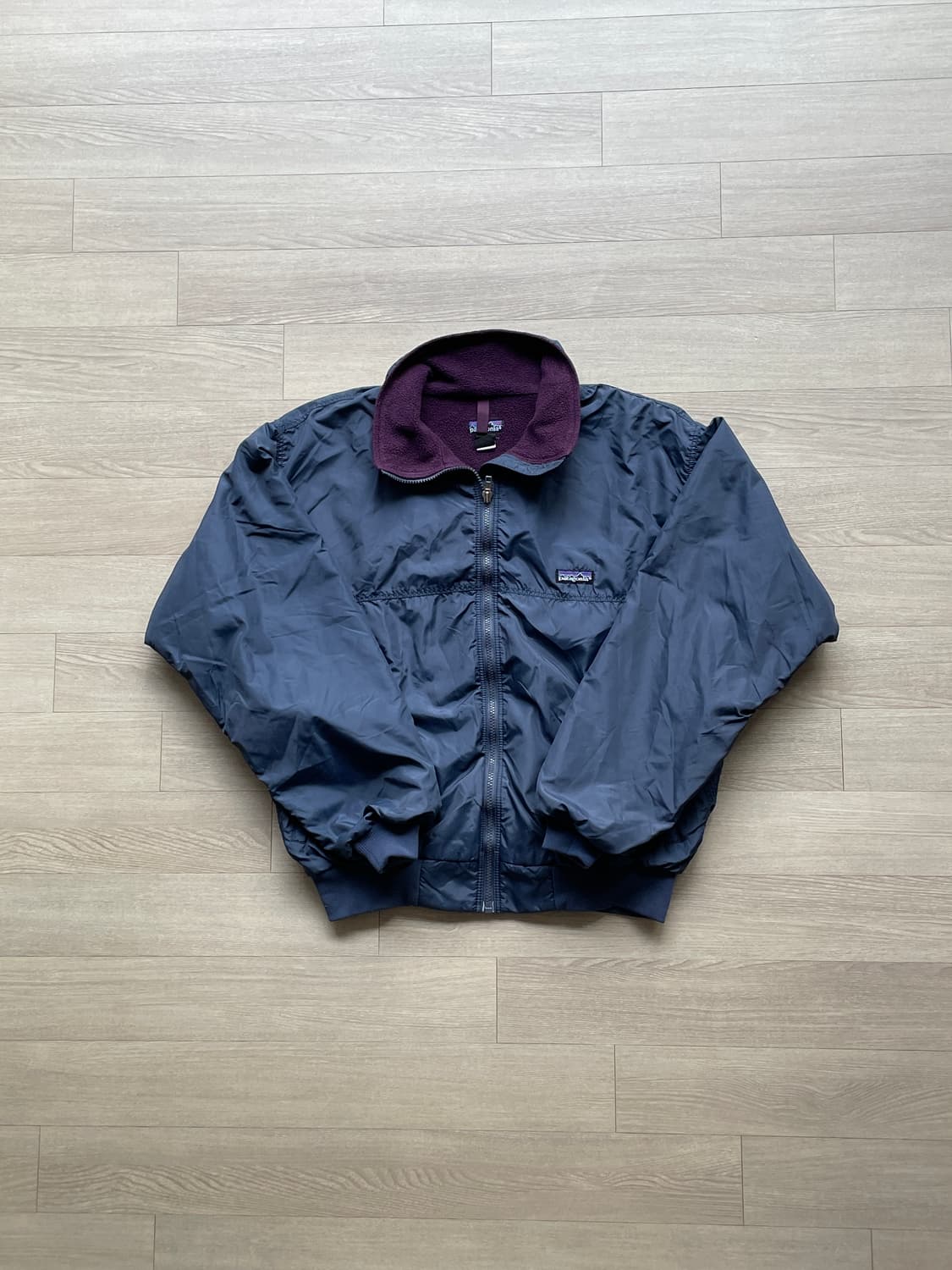 90s 파타고니아 쉘드 신칠라 봄버 자켓 네이비 퍼플 rare usa 상품이미지1