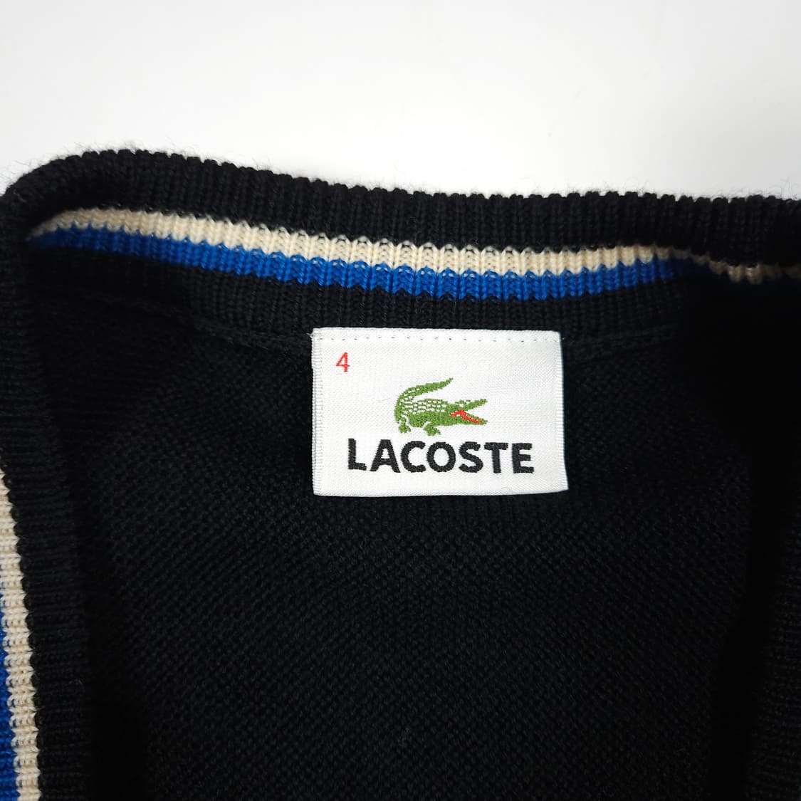 라코스테 가디건 블랙 상품이미지3