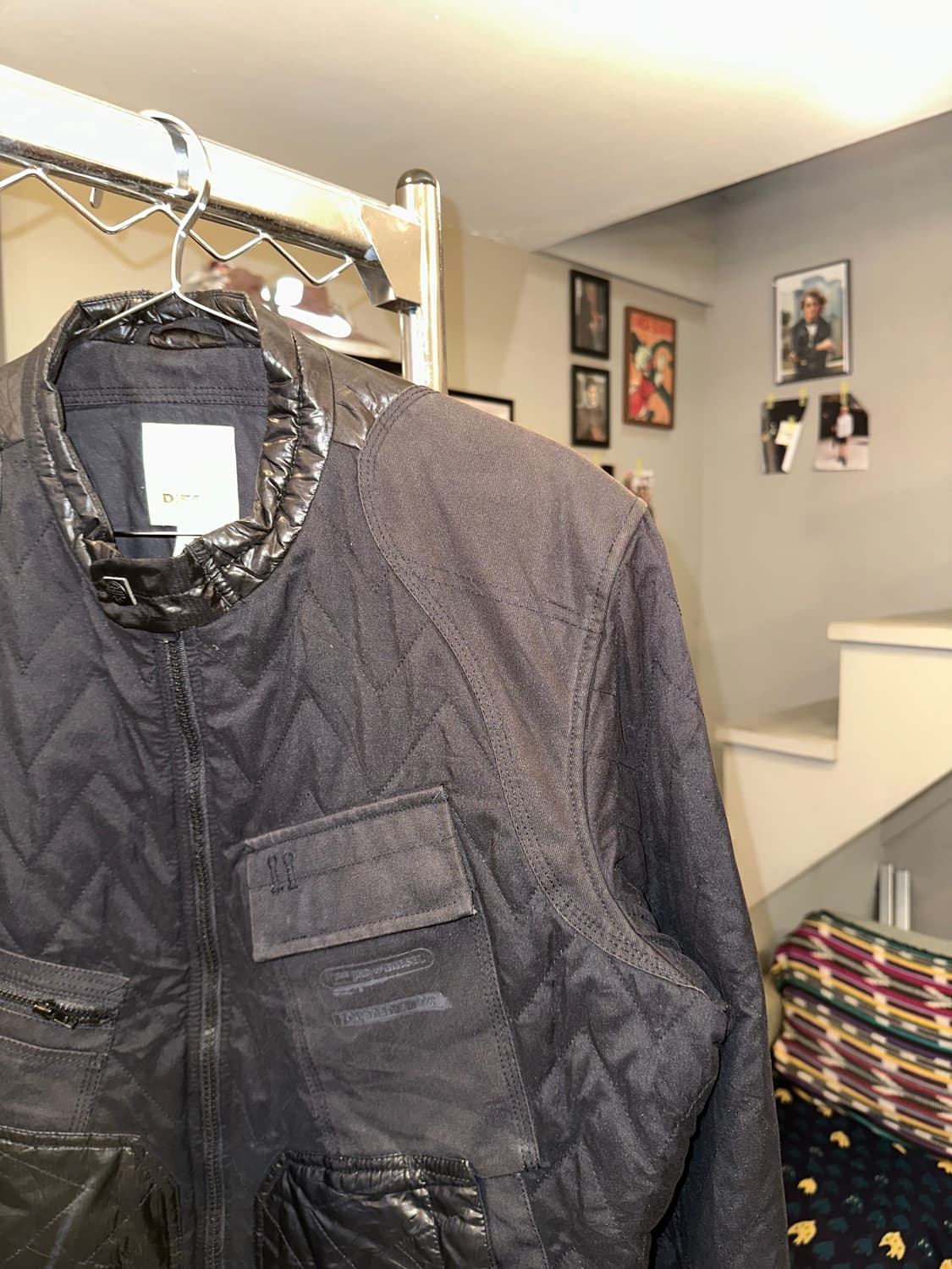 Diesel nylon/cotton multi quilted jacket 상품이미지5