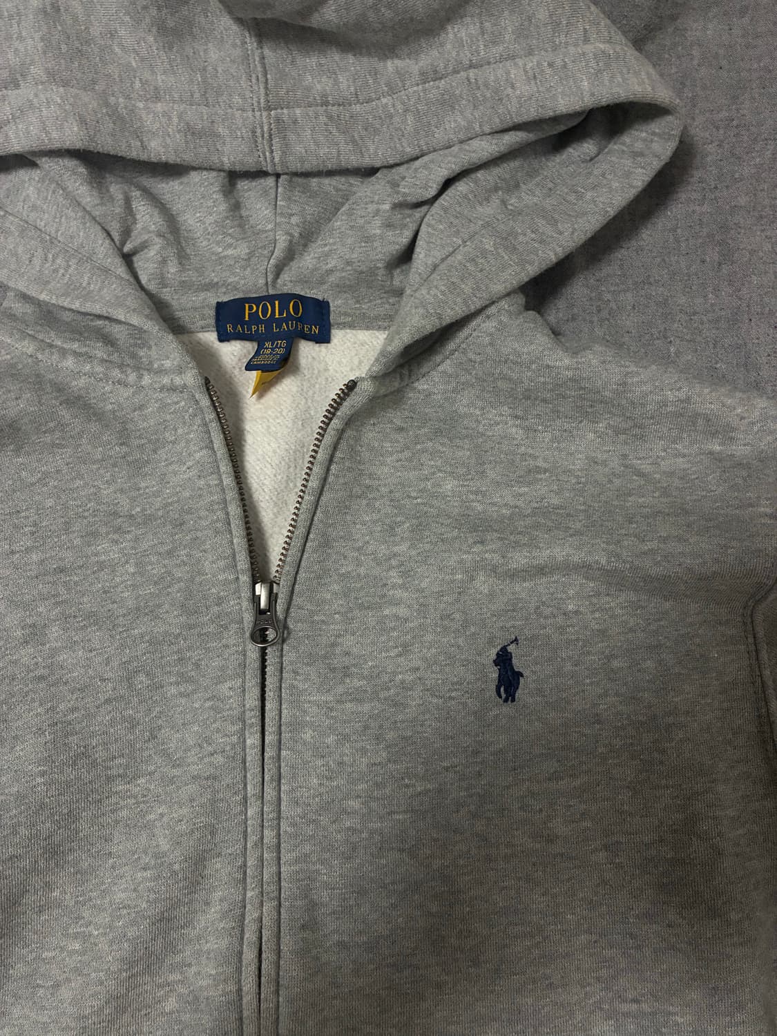 (정품 QR) 폴로 랄프로렌 회색 후드 집업 상품이미지2
