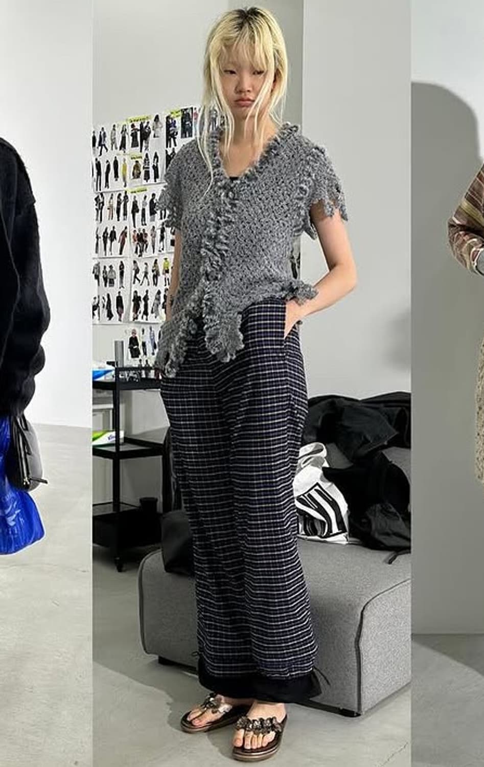 퍼버즈 25fw 니트 베스트 가디건 상품이미지3