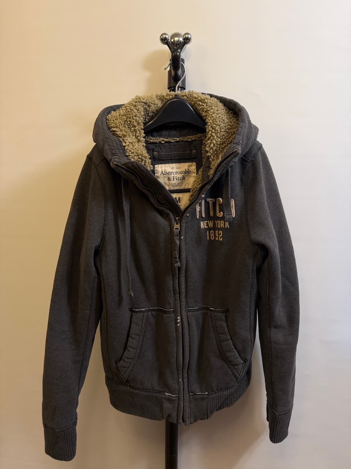 아베크롬비 대장급 양털 후드집업 상품이미지2
