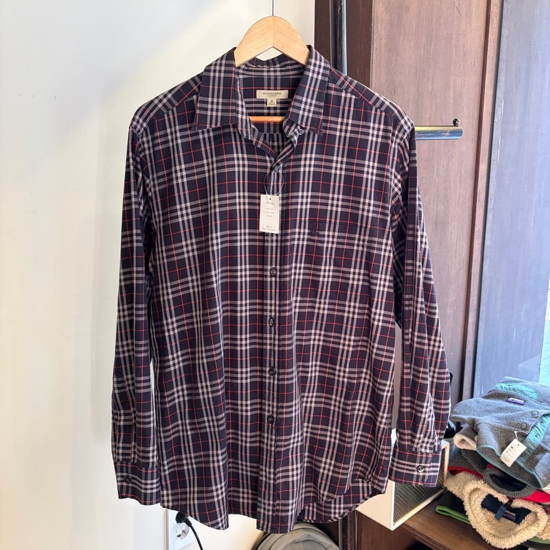 15205 - 버버리 네이비 노바체크 셔츠 상품이미지2