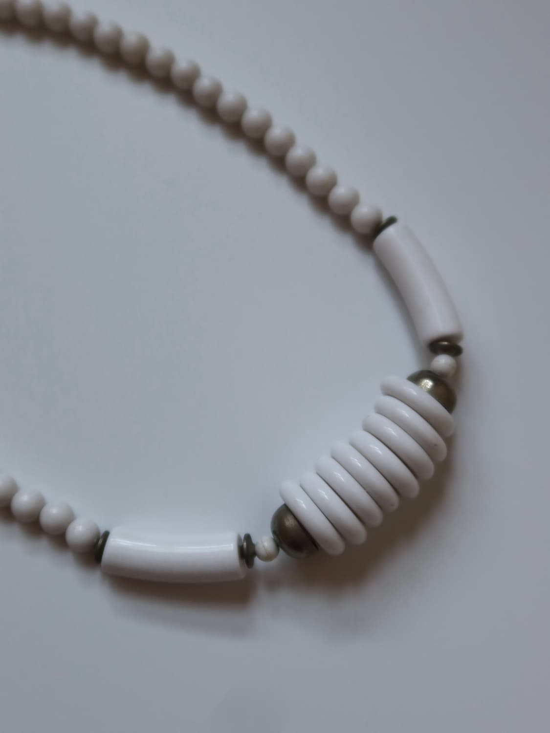 white tube necklace 상품이미지4