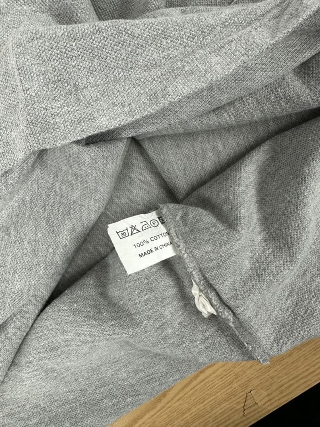 [M] PIERRE CARDIN 피에르가르뎅 레터링 카라티 그레이 상품이미지5