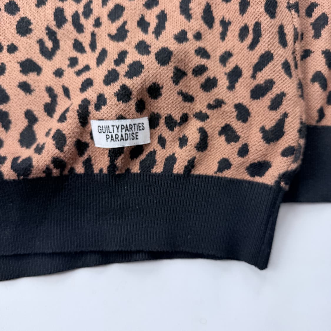 와코마리아  레오파드 니트 폴로셔츠 상품이미지4