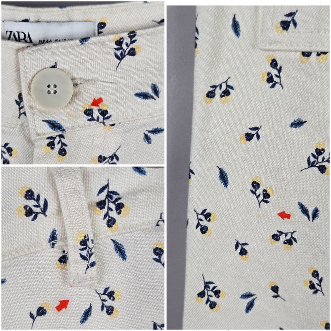 [무료배송]자라 USA12 여성 스판 하이웨이스트 와이드 팬츠 바지 상품이미지9