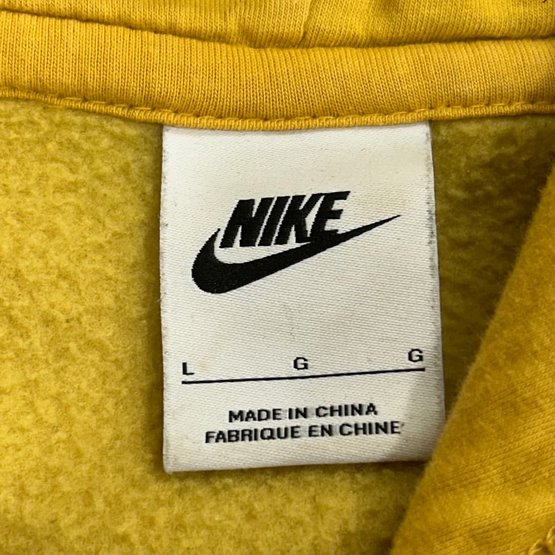 Nike 타탄 체크 박스로고 옐로우 플리스 후드티 상품이미지7