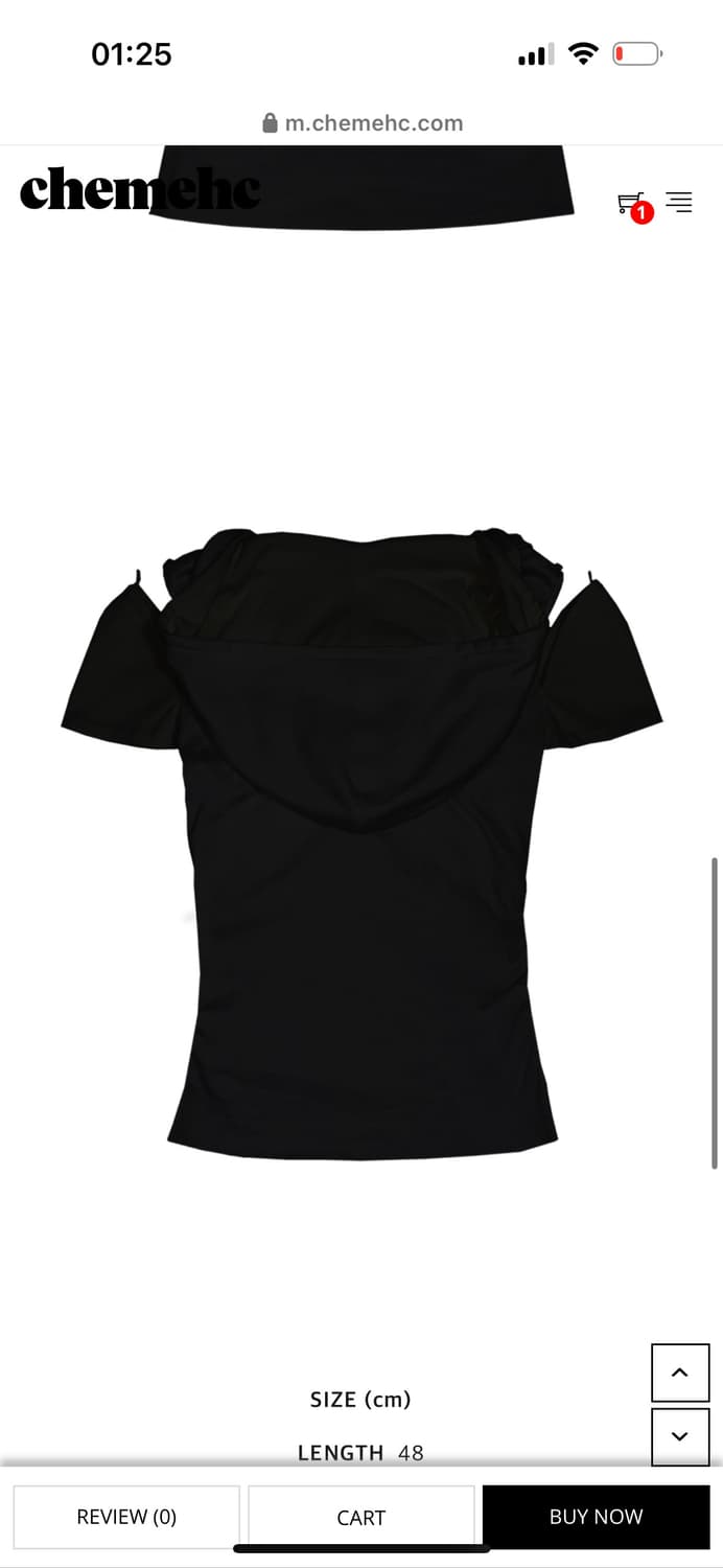 체메씨 트위스트 하프 슬리브 후디 상품이미지2