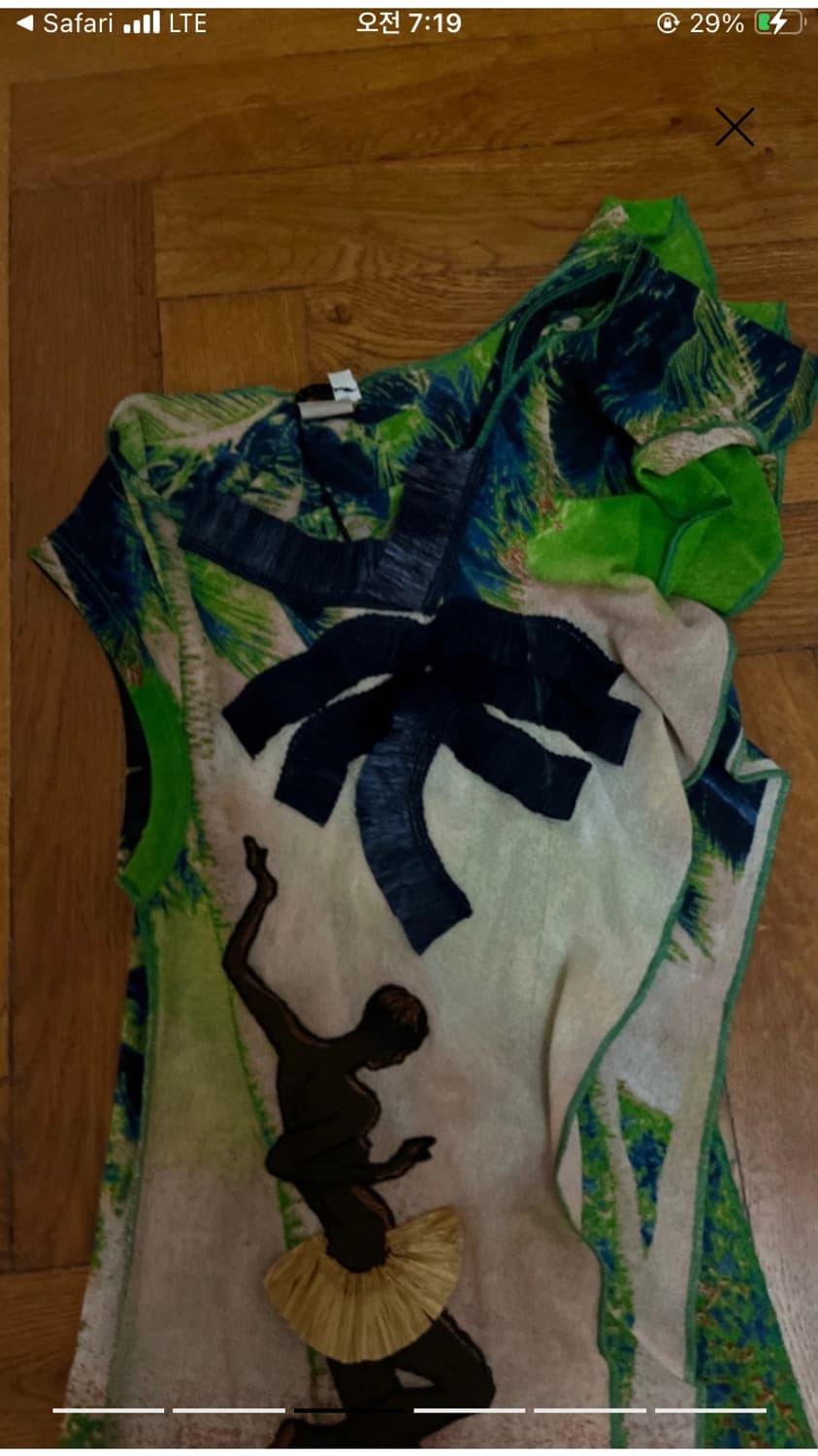 장폴고티에 원숄더 슬리브리스 비대칭 탑 xs 상품이미지5