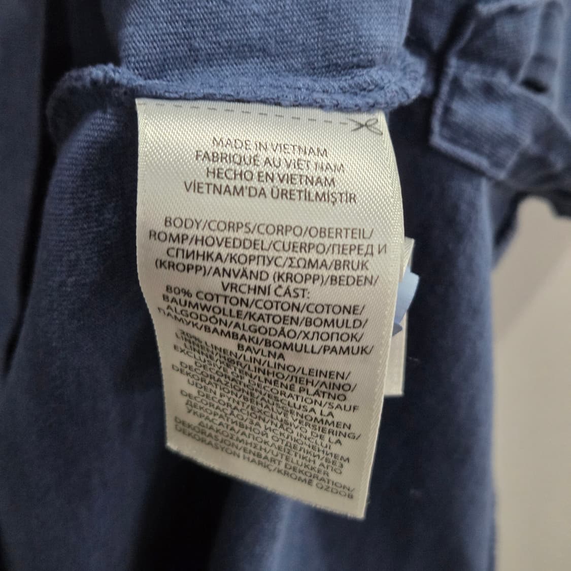 폴로랄프로렌 코튼 카라 반팔티 빈티지블루 L  상품이미지4