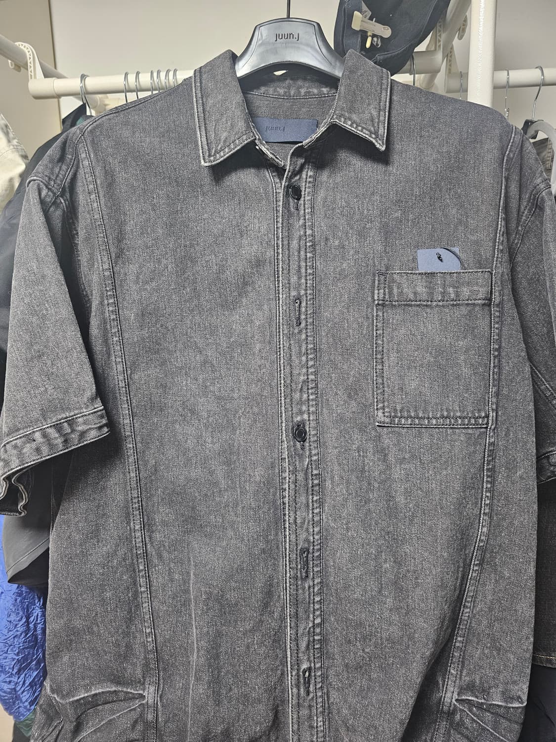 준지 24년식 반팔 데님 회색 46 상품이미지1