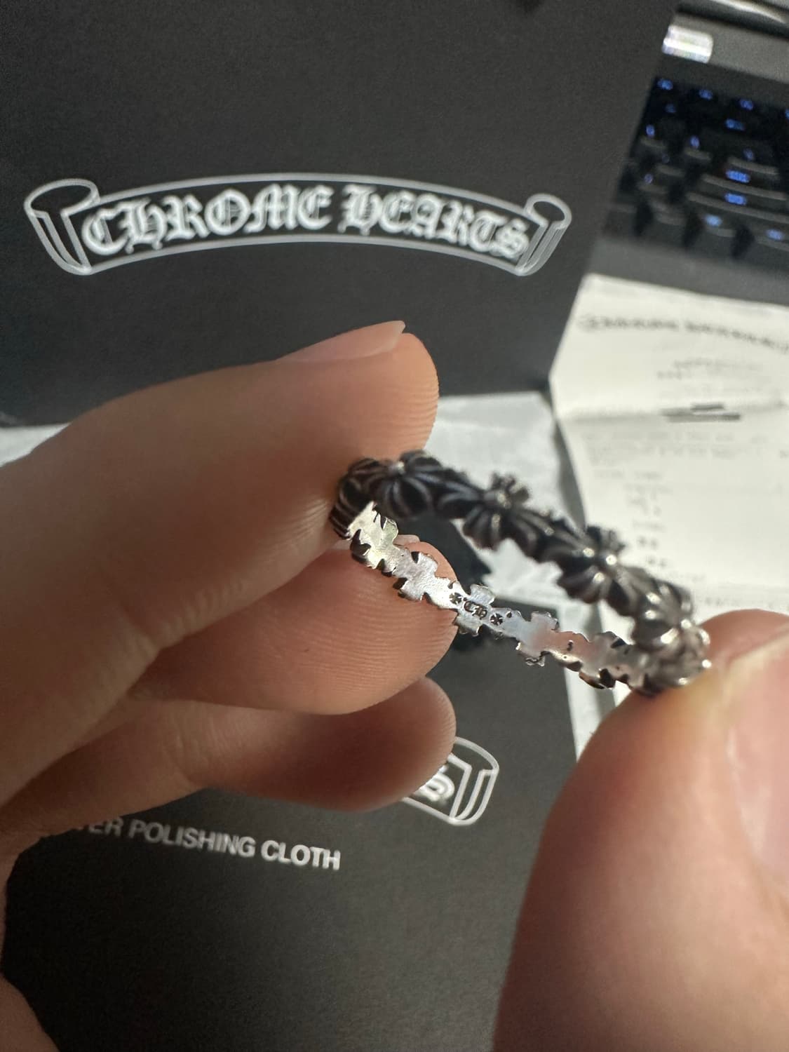 크롬하츠 Tiny E CH 플러스 링 us9 상품이미지2