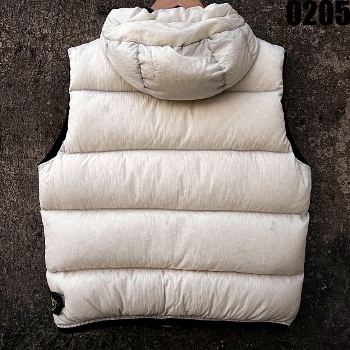 스톤아일랜드 후드 패딩 베스트 XL 하단 와펜 0205 상품이미지5