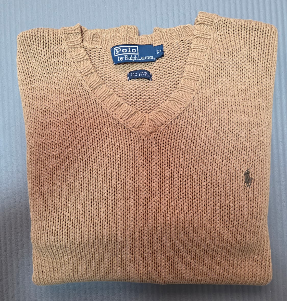폴로 랄프로렌 니트 스웨터 브이넥 베이지 xl 105,110 판매 상품이미지1