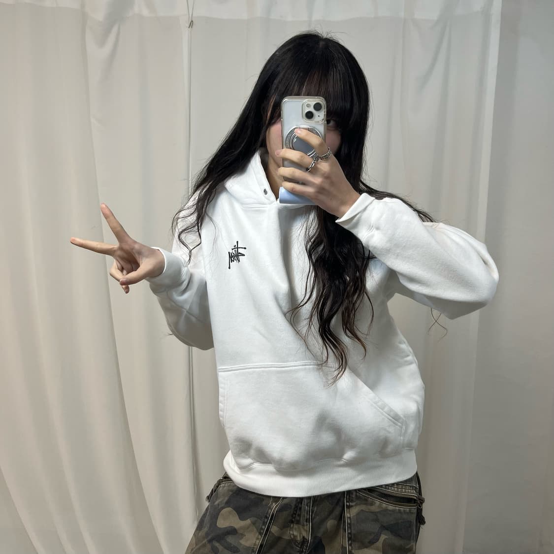 Stussy Stock Logo Hoodie 상품이미지2